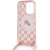 Karl Lagerfeld KLHMP15LHCKCKLCP iPhone 15 Pro 6.1 różowy/pink hardcase IML Crossbody Monogram Karl & Choupette Head MagSaf